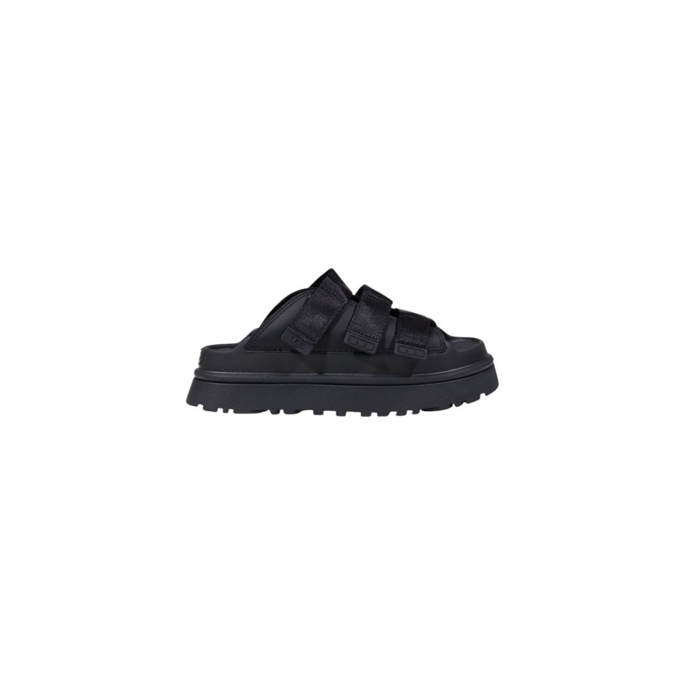 UGG Plateforme en cuir artificiel noir