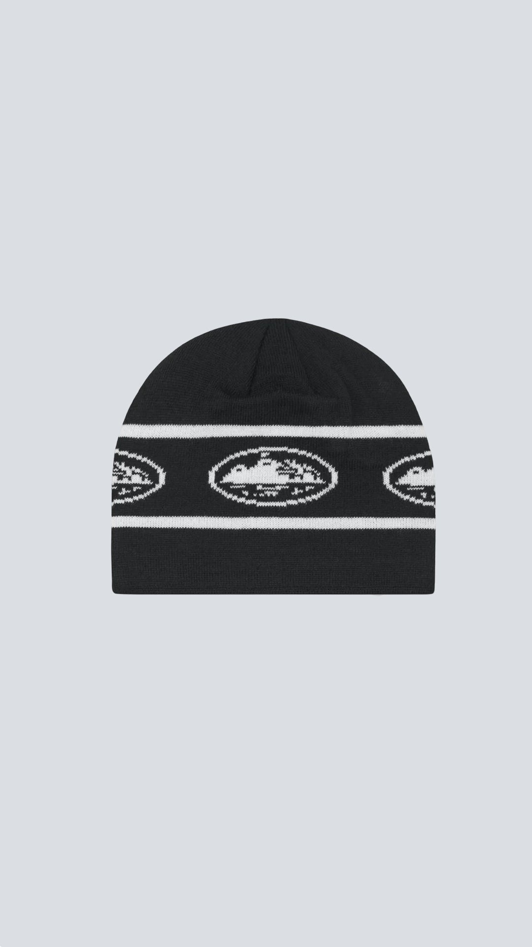 Repeat Alcatraz Beanie Black - CORTEIZ